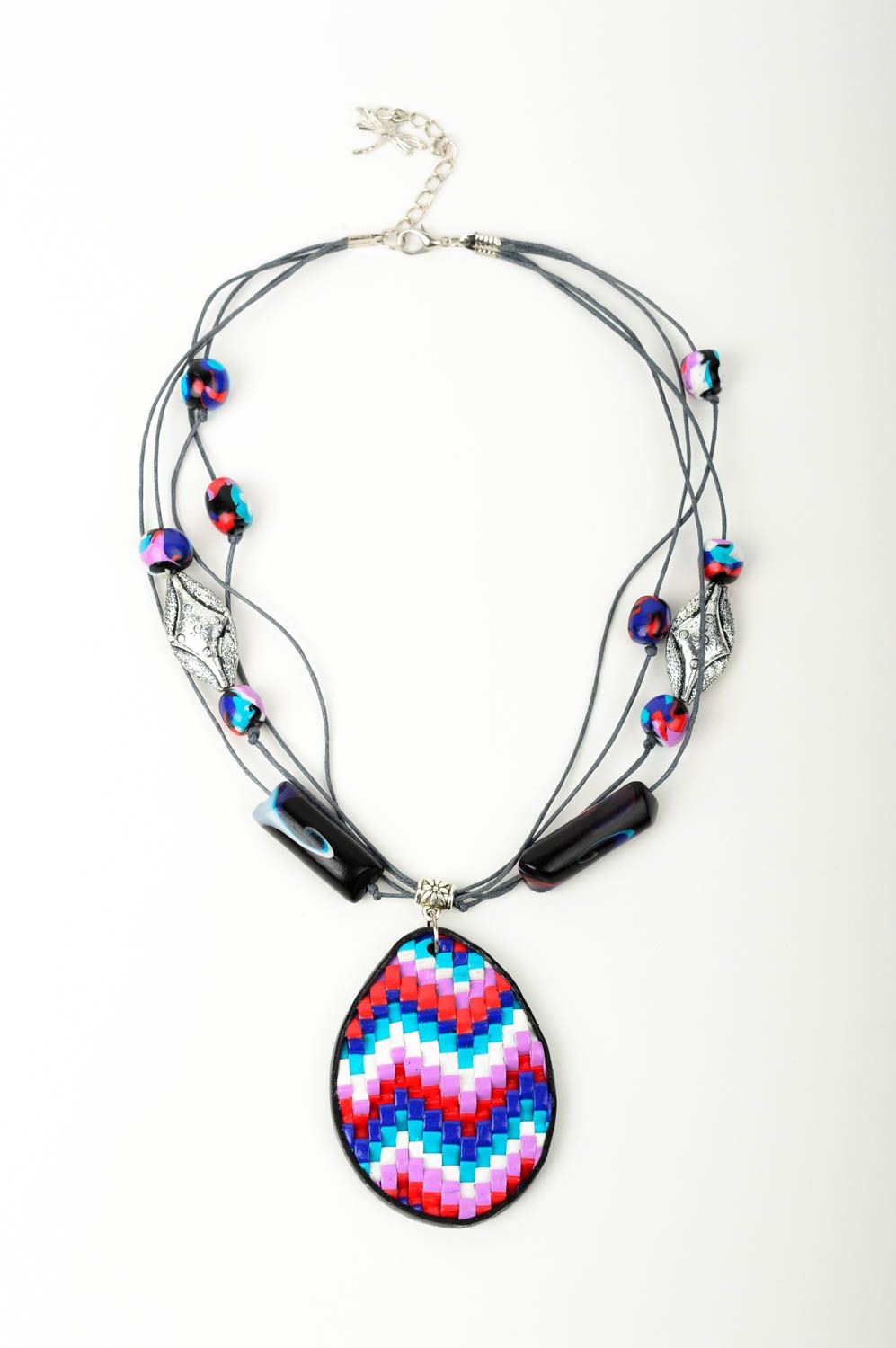 Handmade Schmuck lange Halskette schöner Schmuck Accessoire für Frauen modisch foto 1