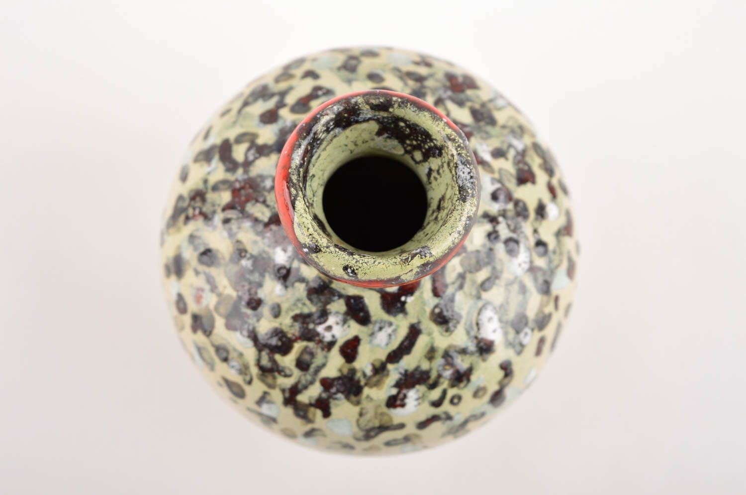 Vase argile Déco maison fait main design de créateur Cadeau original majolique photo 3