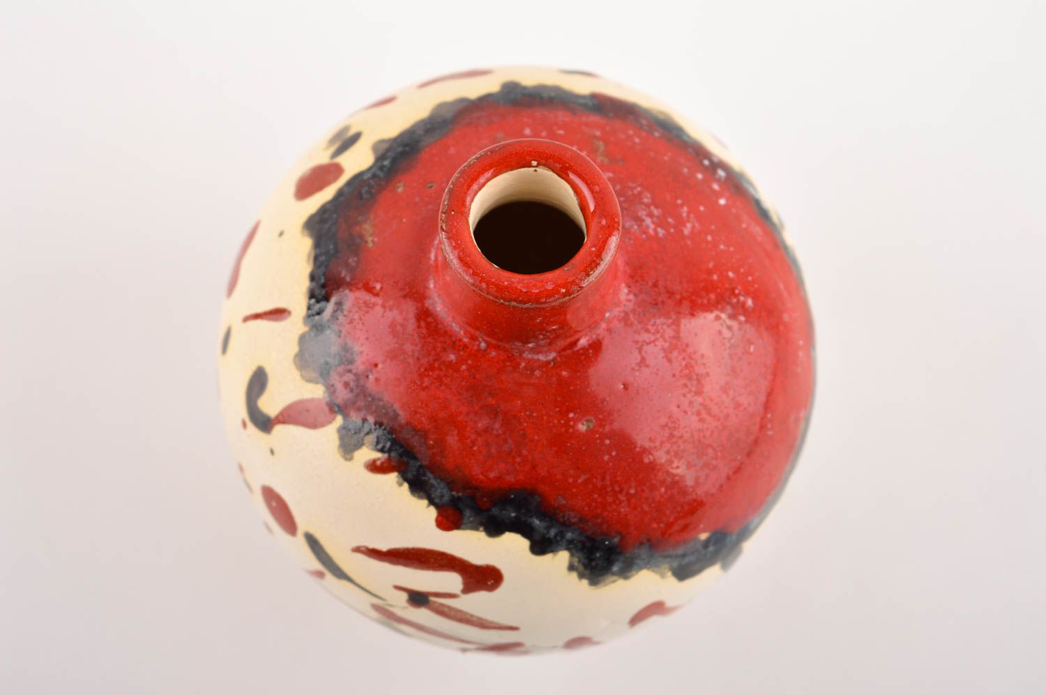 Vase aus Ton handgemachte Keramik Haus Dekoration ausgefallenes Geschenk schön foto 4