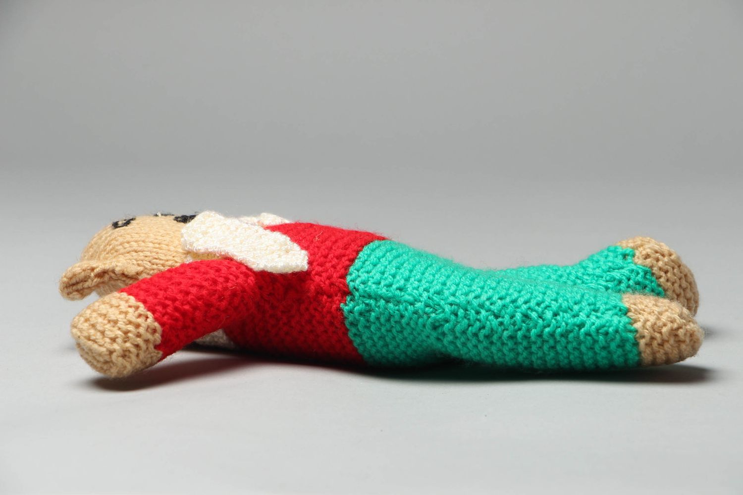 Peluche tricotée avec des aiguilles Ours  photo 3