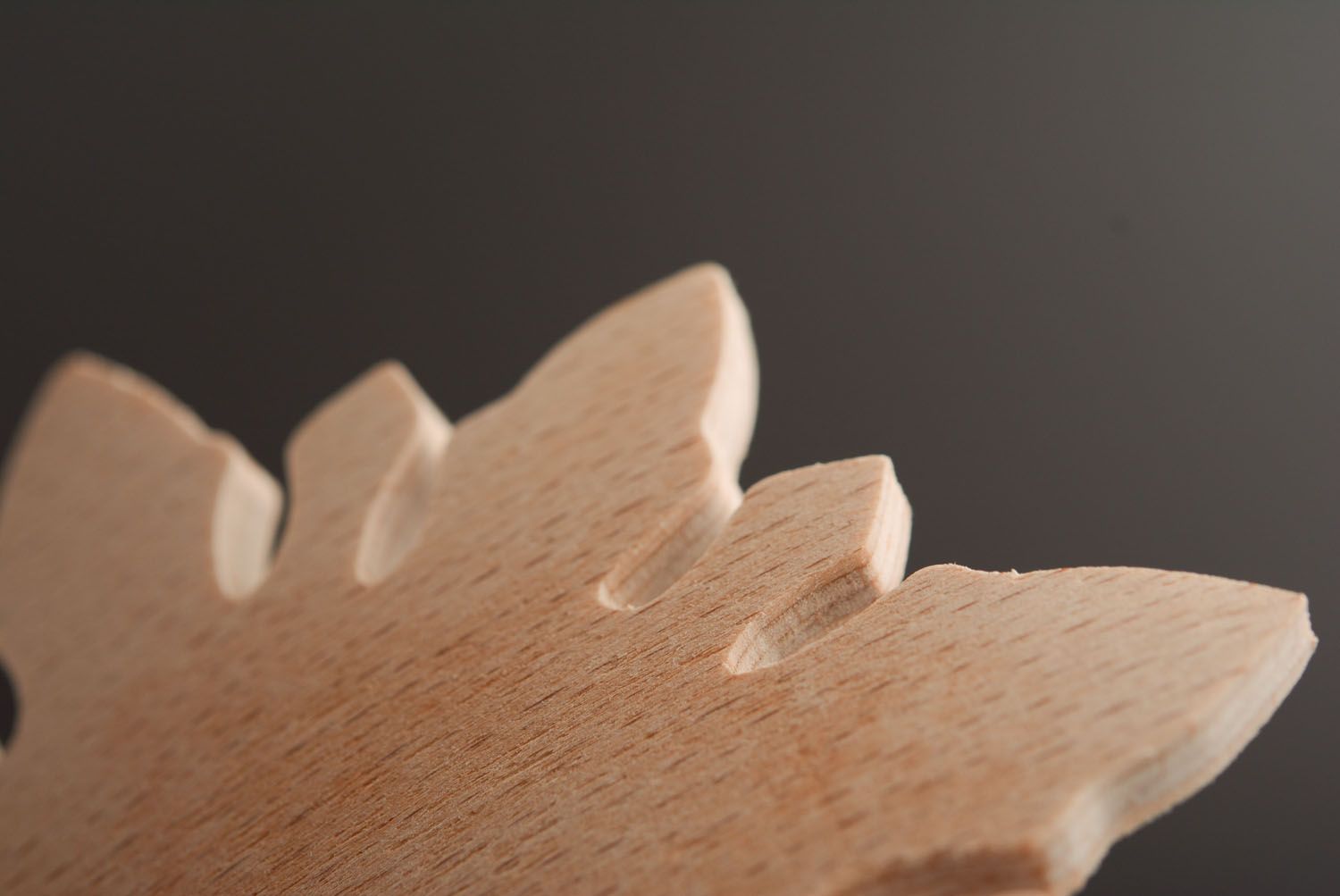 Barrette à cheveux flocon de neige en bois brut à décorer  photo 5