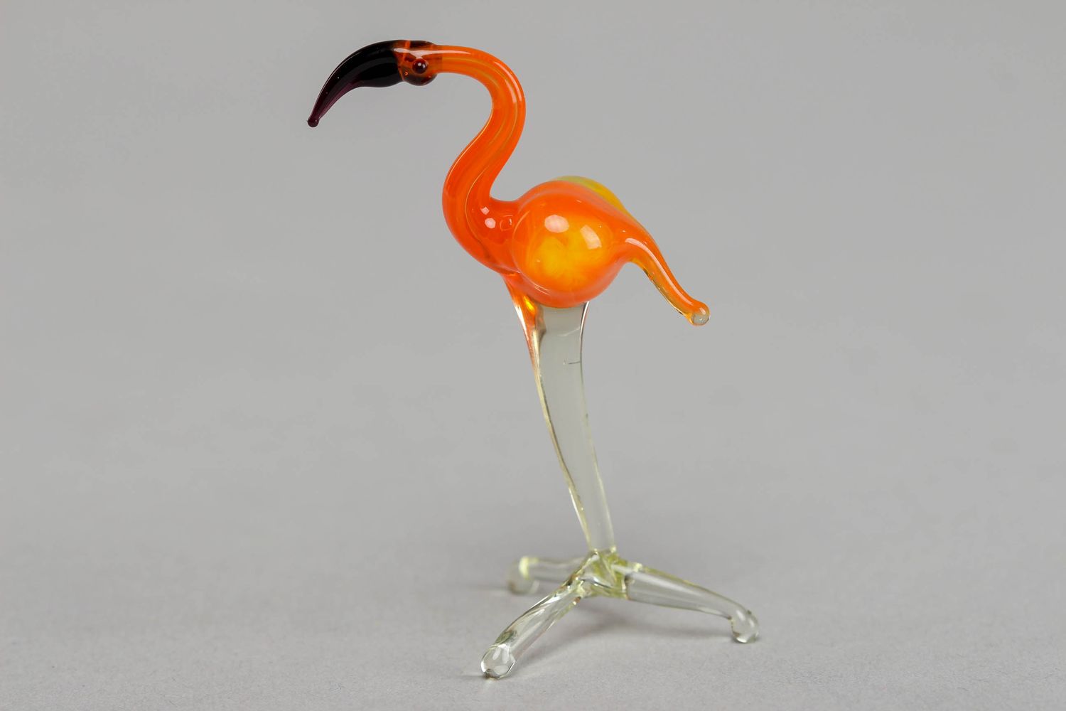 Lampwork Figur Flamingo aus Glas foto 3