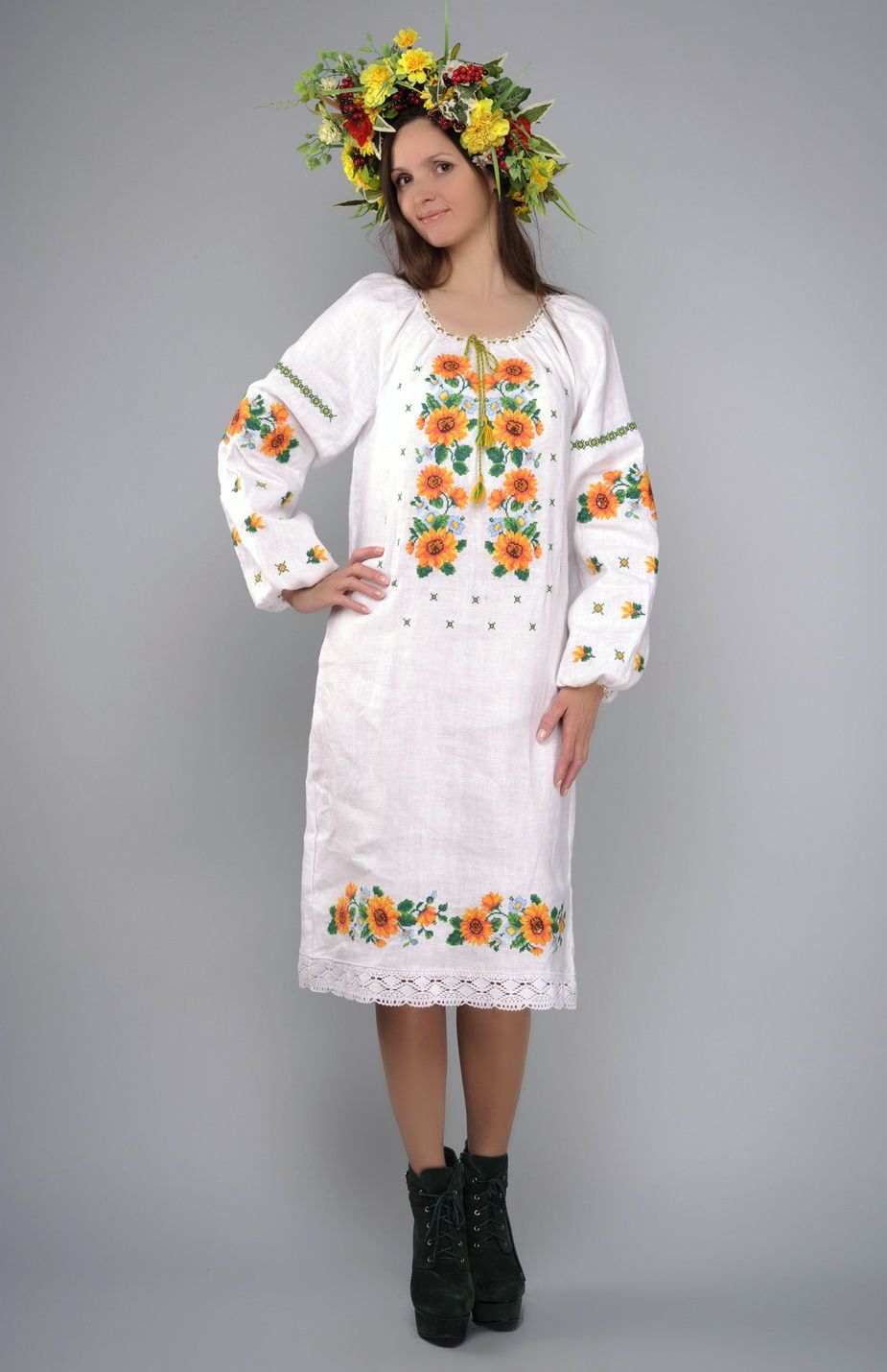 Платье в этническом стиле Вышиванка фото 1