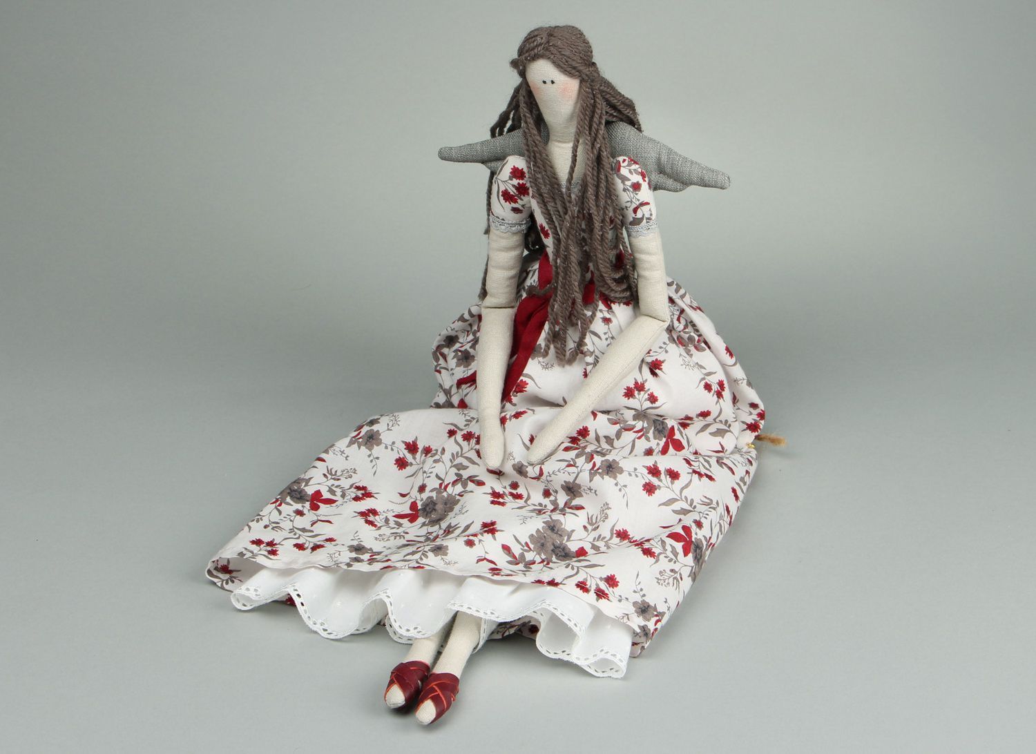 Handmade linen doll photo 5