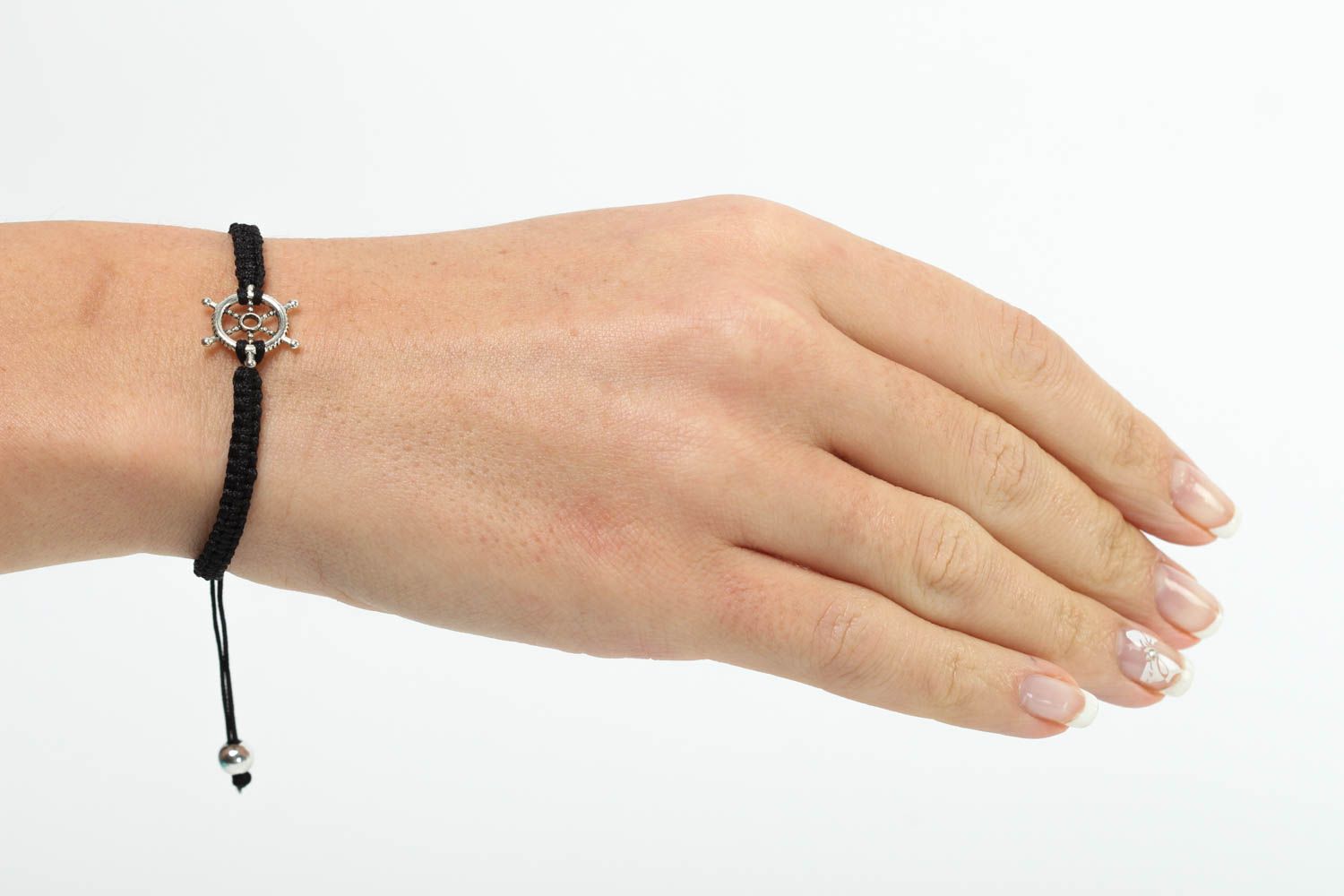 Geflochtenes Armband handmade Damen Armband mit Anhänger feines Geschenk foto 5