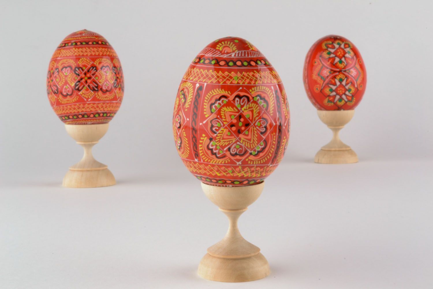 Wooden handmade Easter egg  photo 1