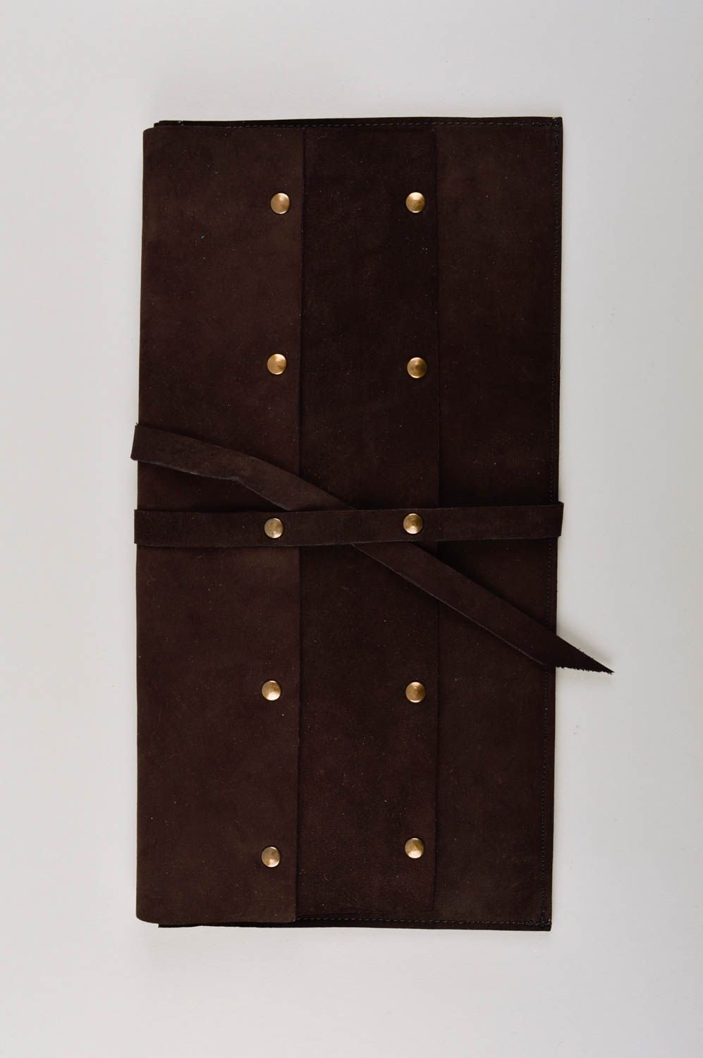 Handmade Clutch Tasche Accessoires für Frauen Tasche aus Leder braun modisch foto 2