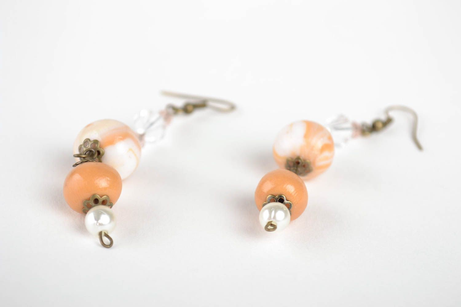 Handmade earrings bead earrings fashion jewelry polymer clay gifts for girls photo 3