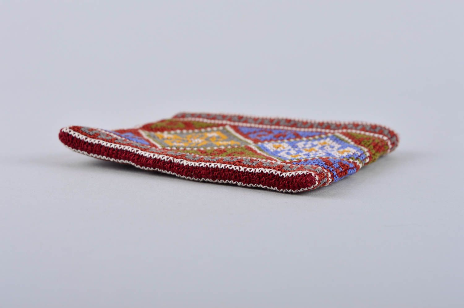 Unusual handmade fabric wallet purse designs luxury bags modern embroidery photo 4