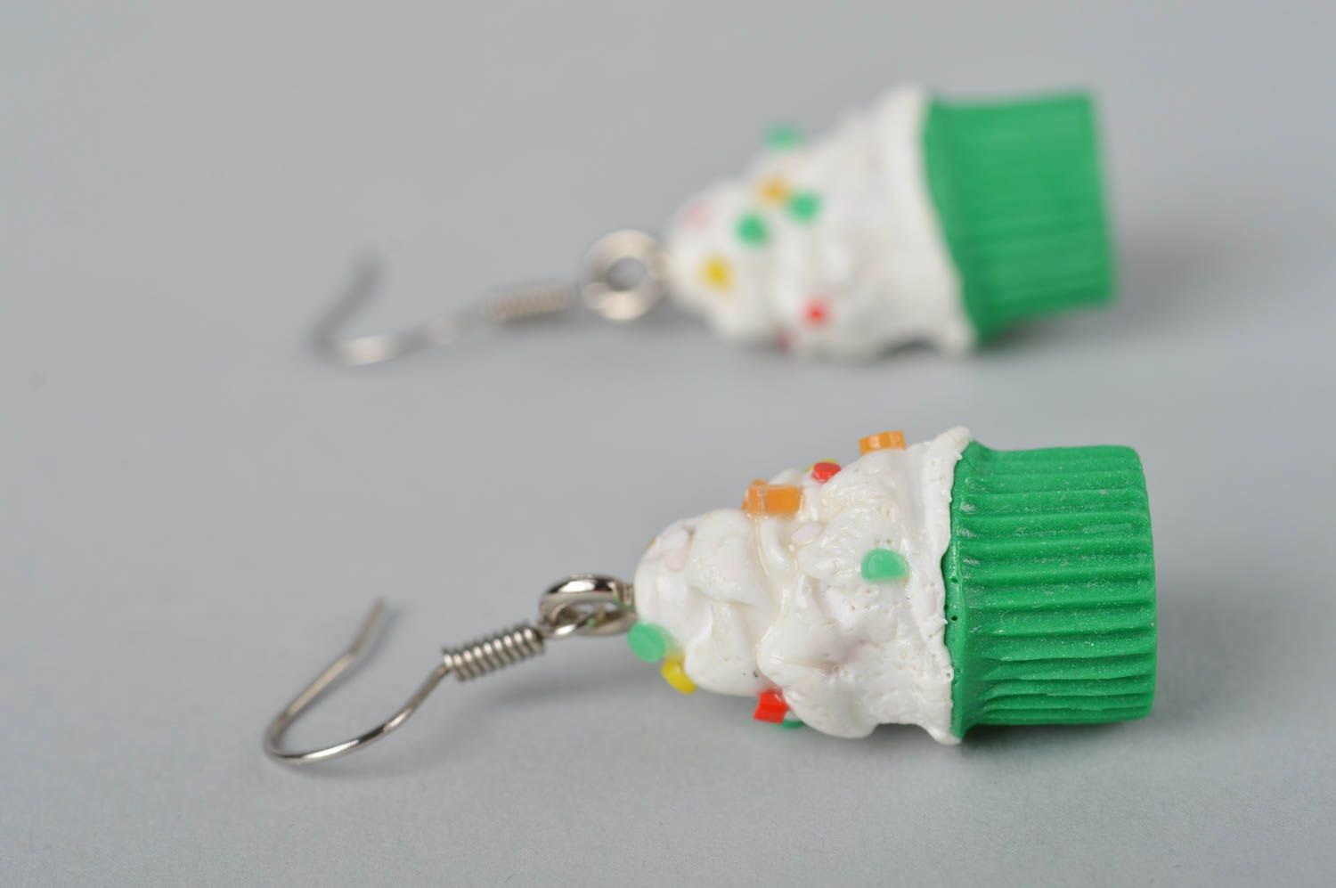 Handmade plastic earrings polymer clay ideas beautiful jewellery for girls photo 3