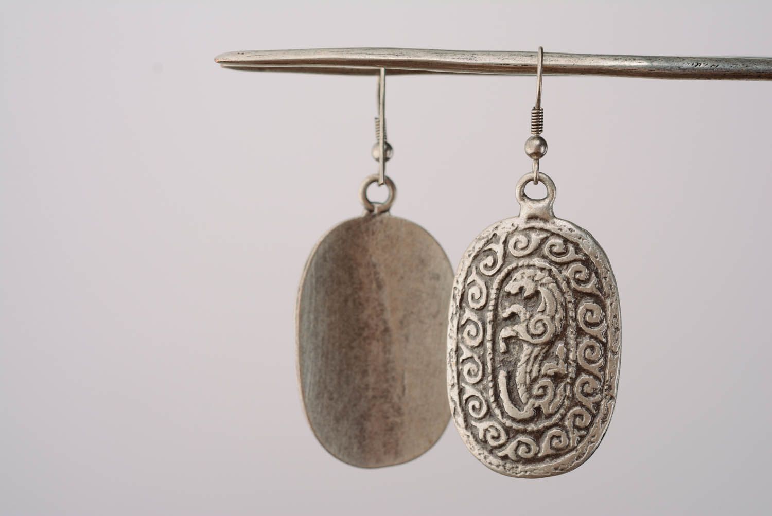Metallic earrings  photo 3