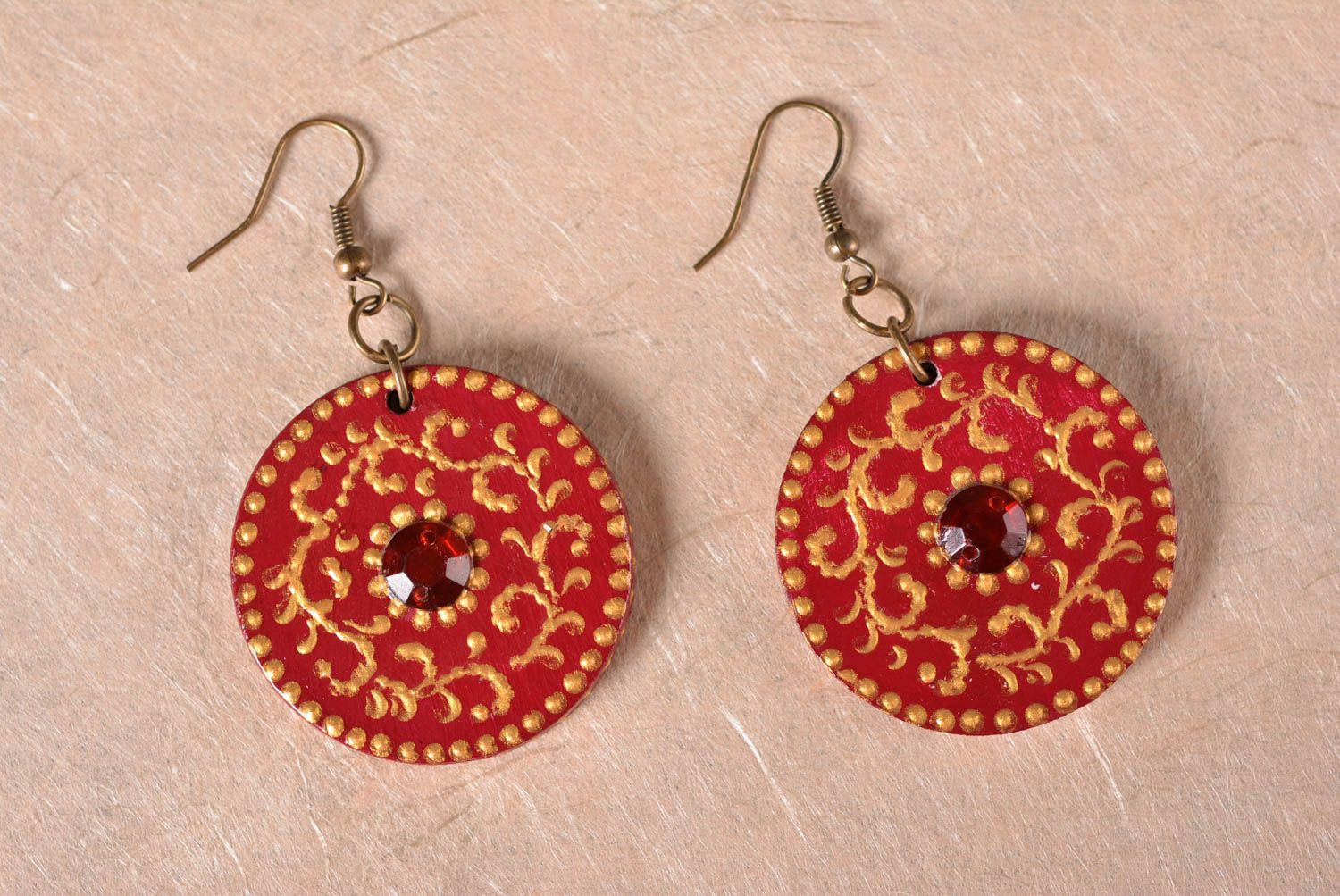Stylish handmade wooden earrings artisan jewelry designs fashion accessories photo 2