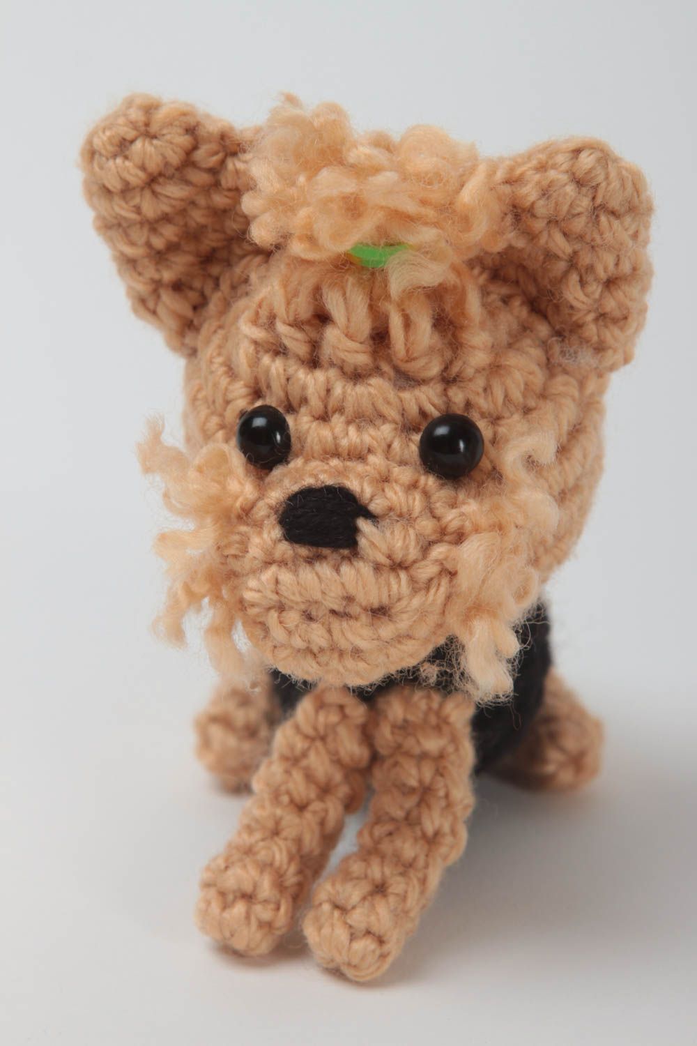 Juguete artesanal tejido peluche para niños regalo original Yorkshire terrier foto 3