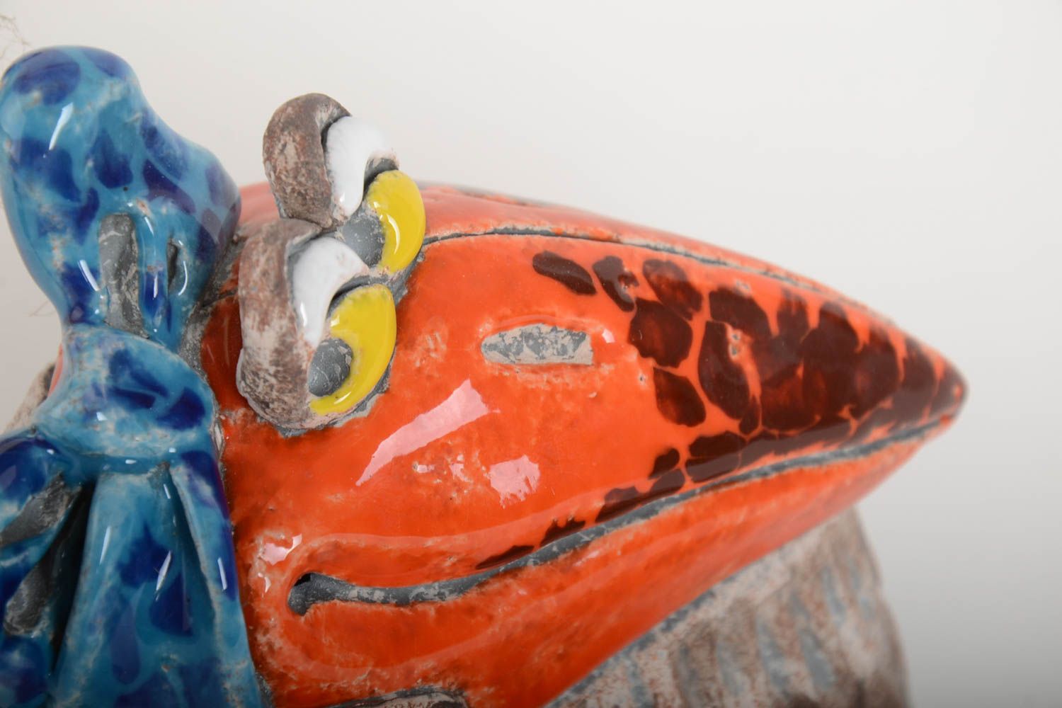 Tirelire oiseau fait main Accessoire design écologique mignonne Déco maison photo 4