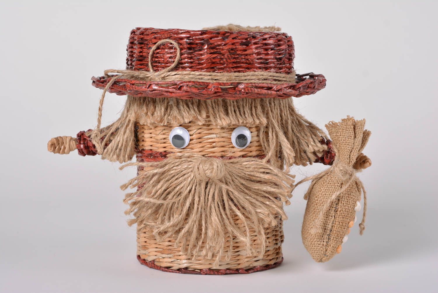 Beautiful handmade paper basket decorative woven basket bedroom designs photo 1