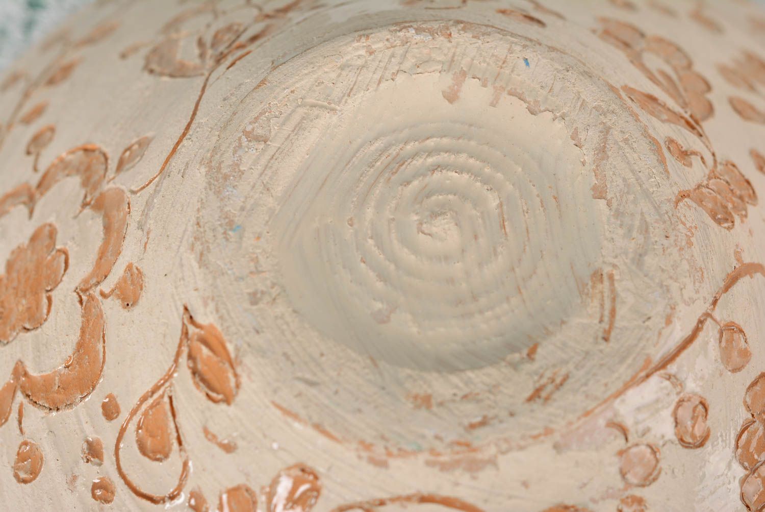 Керамическая тарелка ручной работы глубокая тарелка красивая посуда с рисунком фото 5