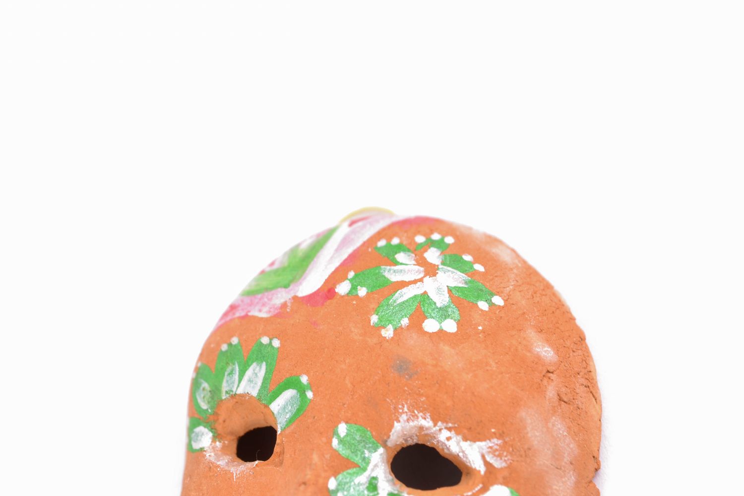 Маленькая маска маскарадная сувенир из глины фото 3