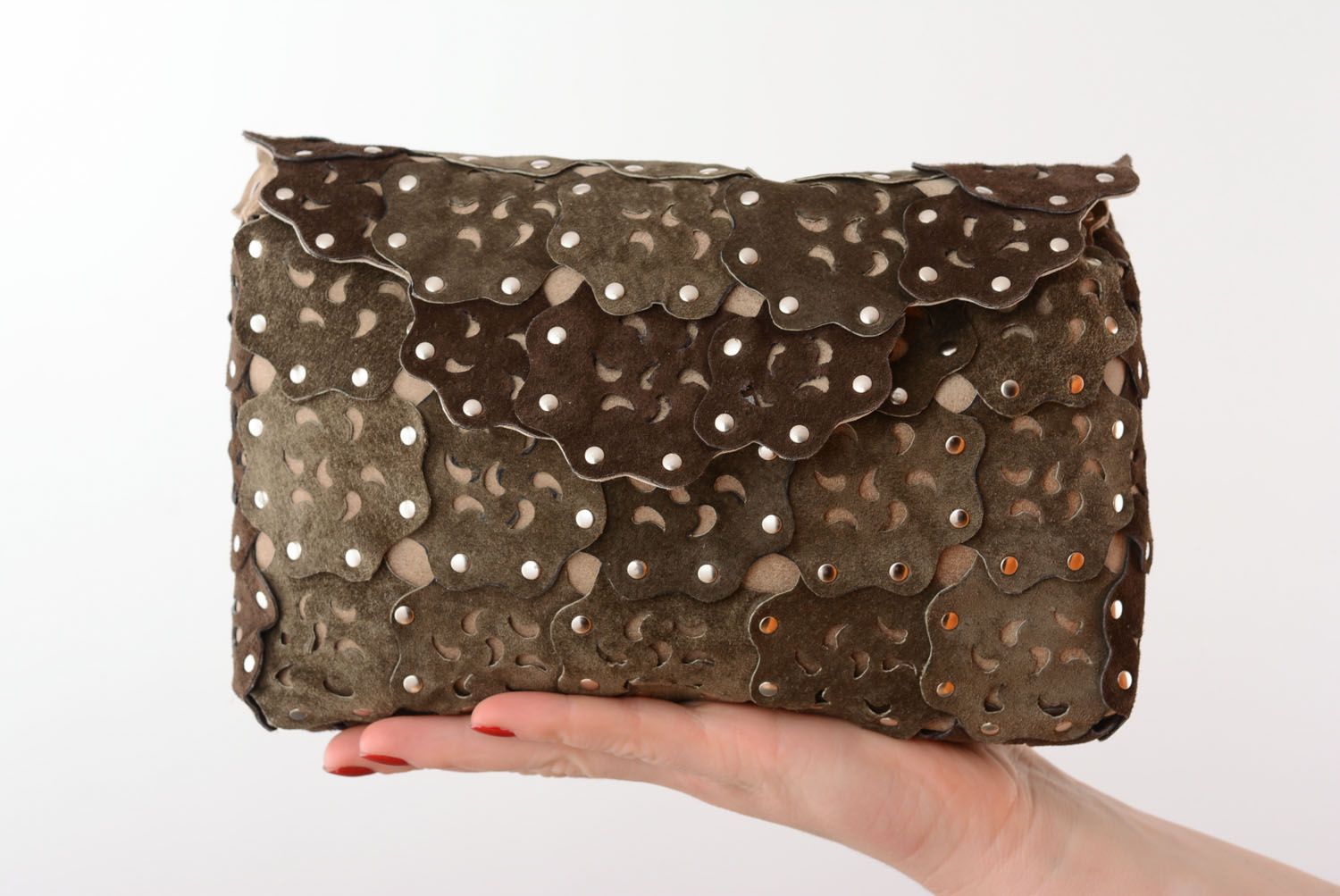 Leather clutch photo 5