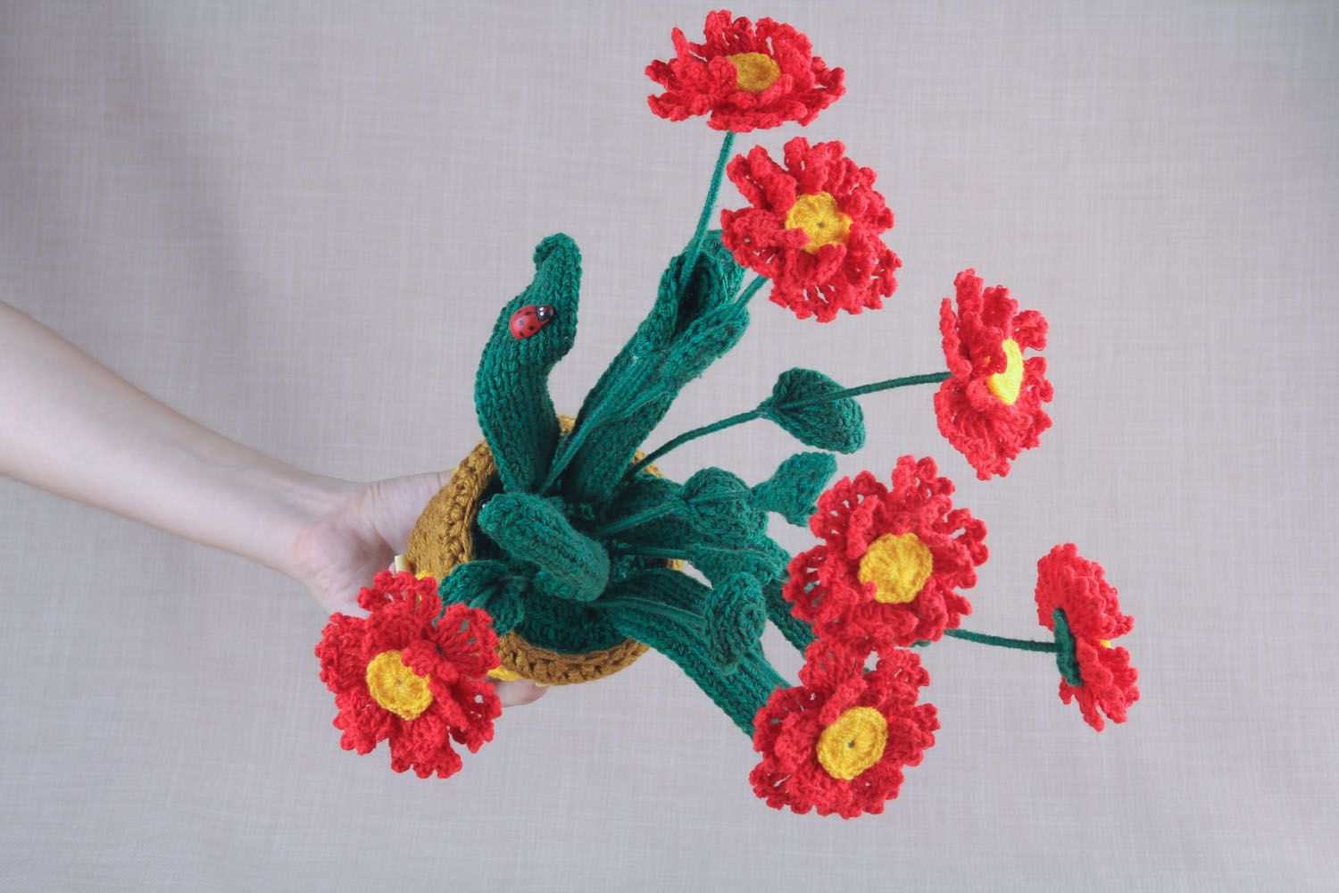 Crochet gerberas photo 4