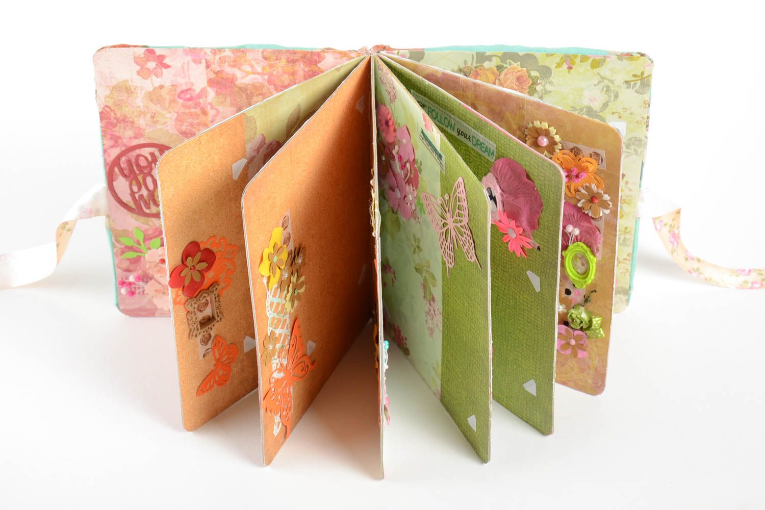 Beautiful handmade textile notebook stylish notebook designs gift ideas photo 3
