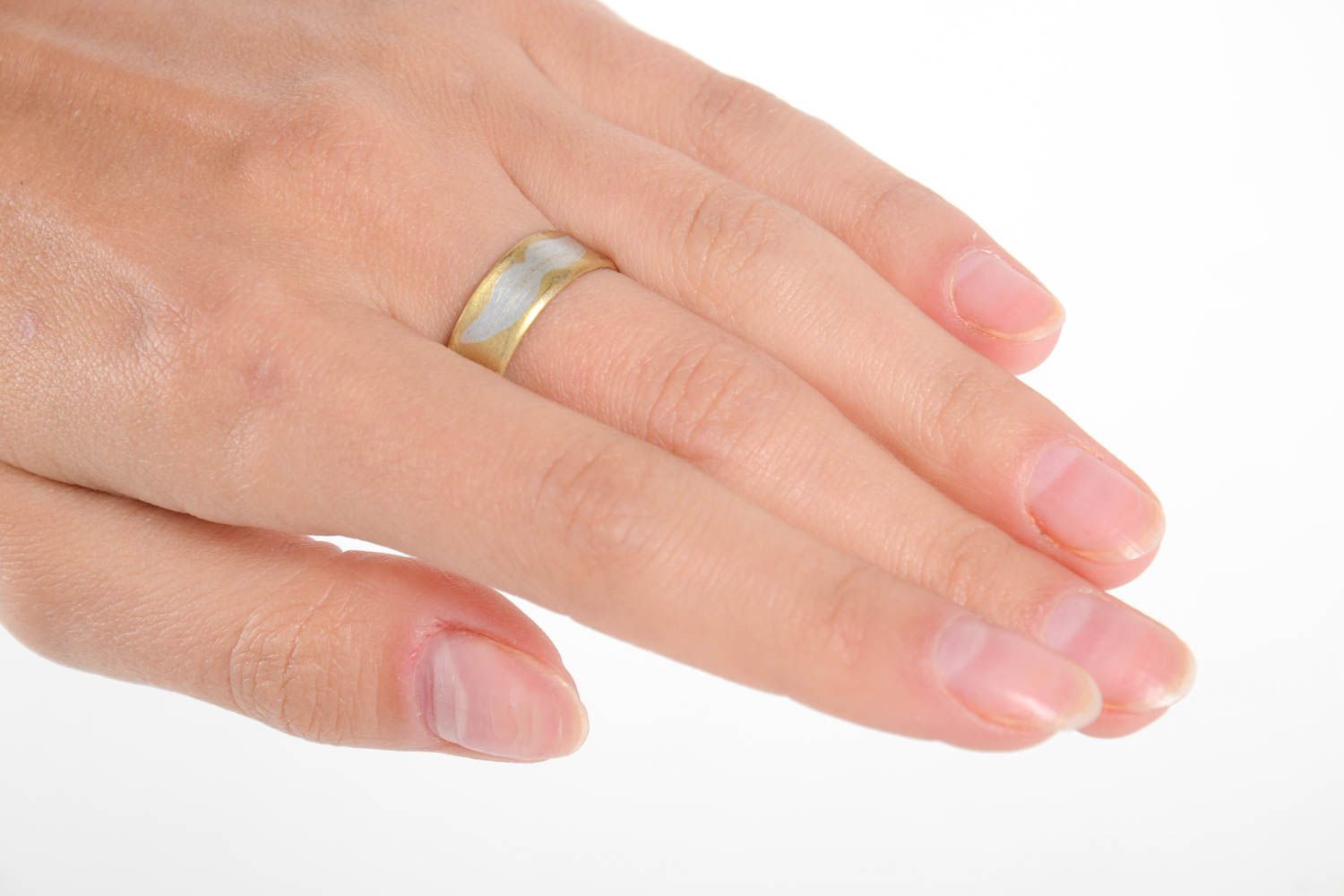 Handmade Ring Damen Designer Accessoire Geschenk Idee Ring aus Kupfer lösbar foto 2