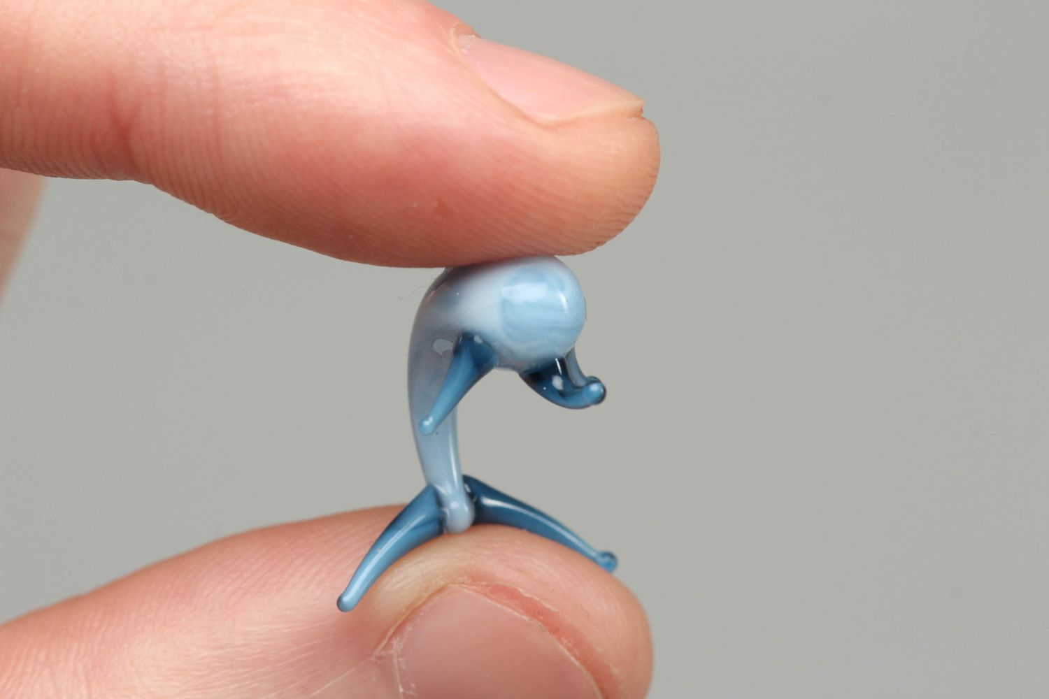 Figura artesanal de vidrio Delfín  foto 3