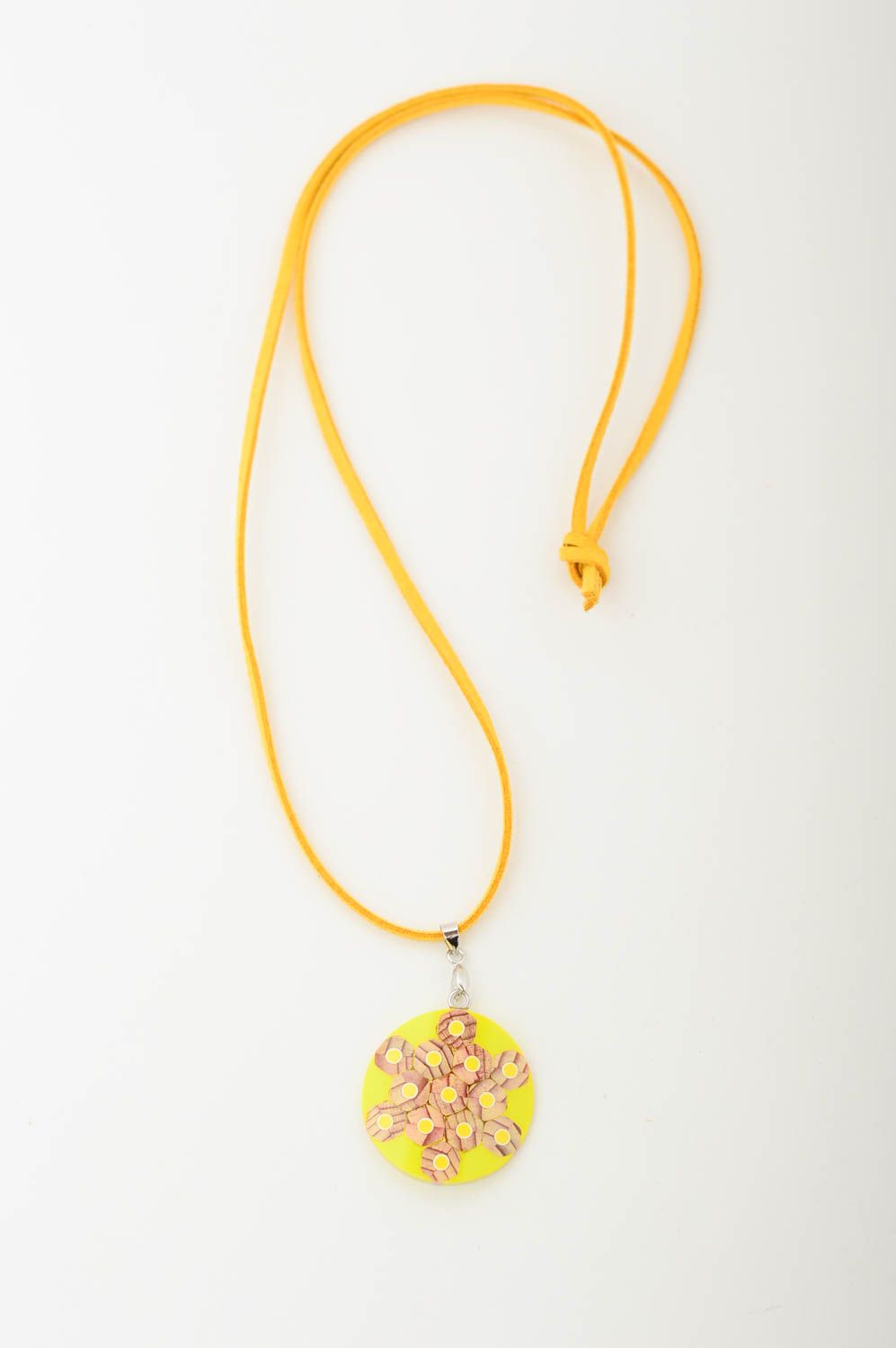 Handmade pendant designer accessory gift ideas unusual jewelry wooden jewelry photo 3