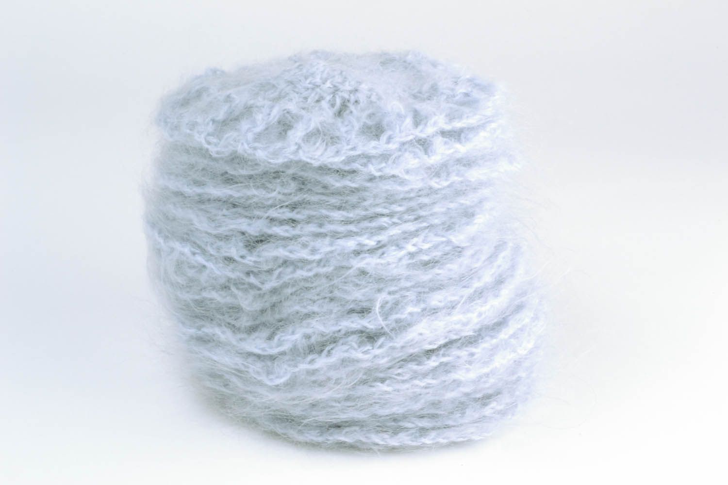 Écharpe boa tricotée grise faite main photo 5