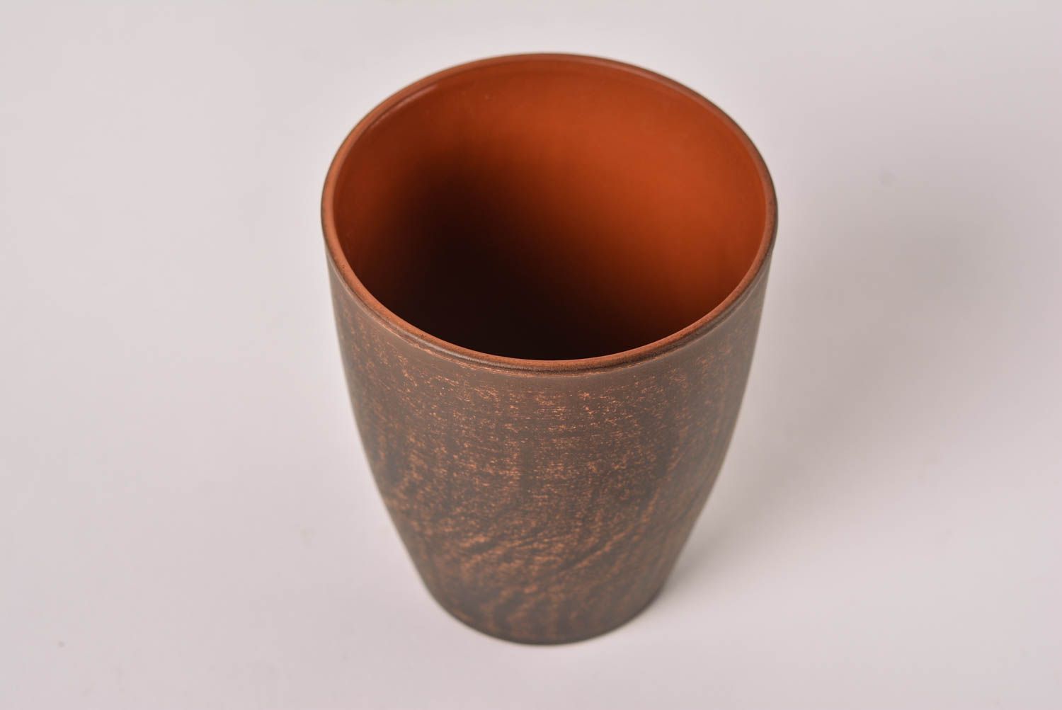 Becher aus Ton handgefertigt Keramik Trinkbecher Designer Geschirr 250 ml foto 3