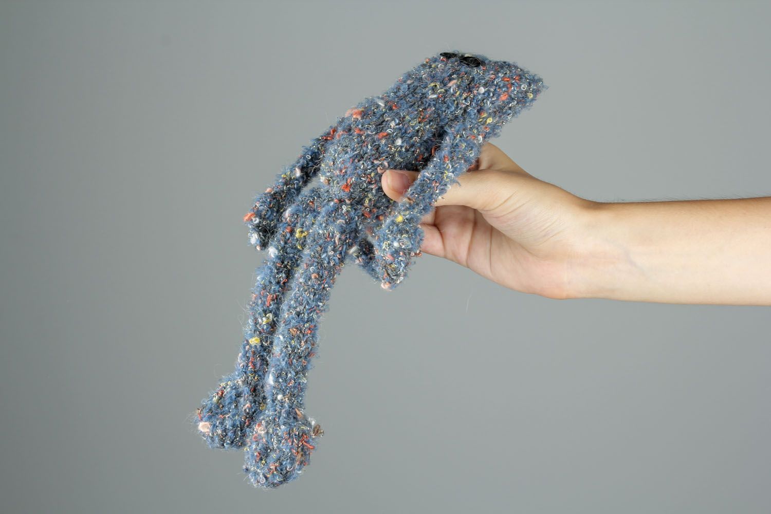 Designer crochet toy Gray Cat photo 2