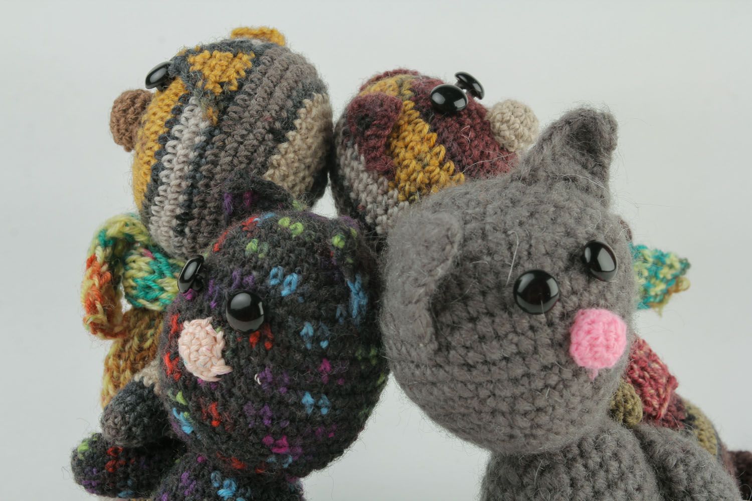 Set of crochet toys Four Friends photo 4