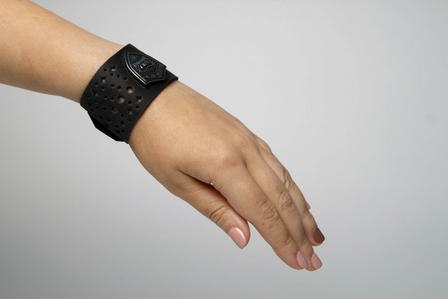 Schmuck für Frauen handgefertigt Design Accessoire modisch Leder Armband foto 2