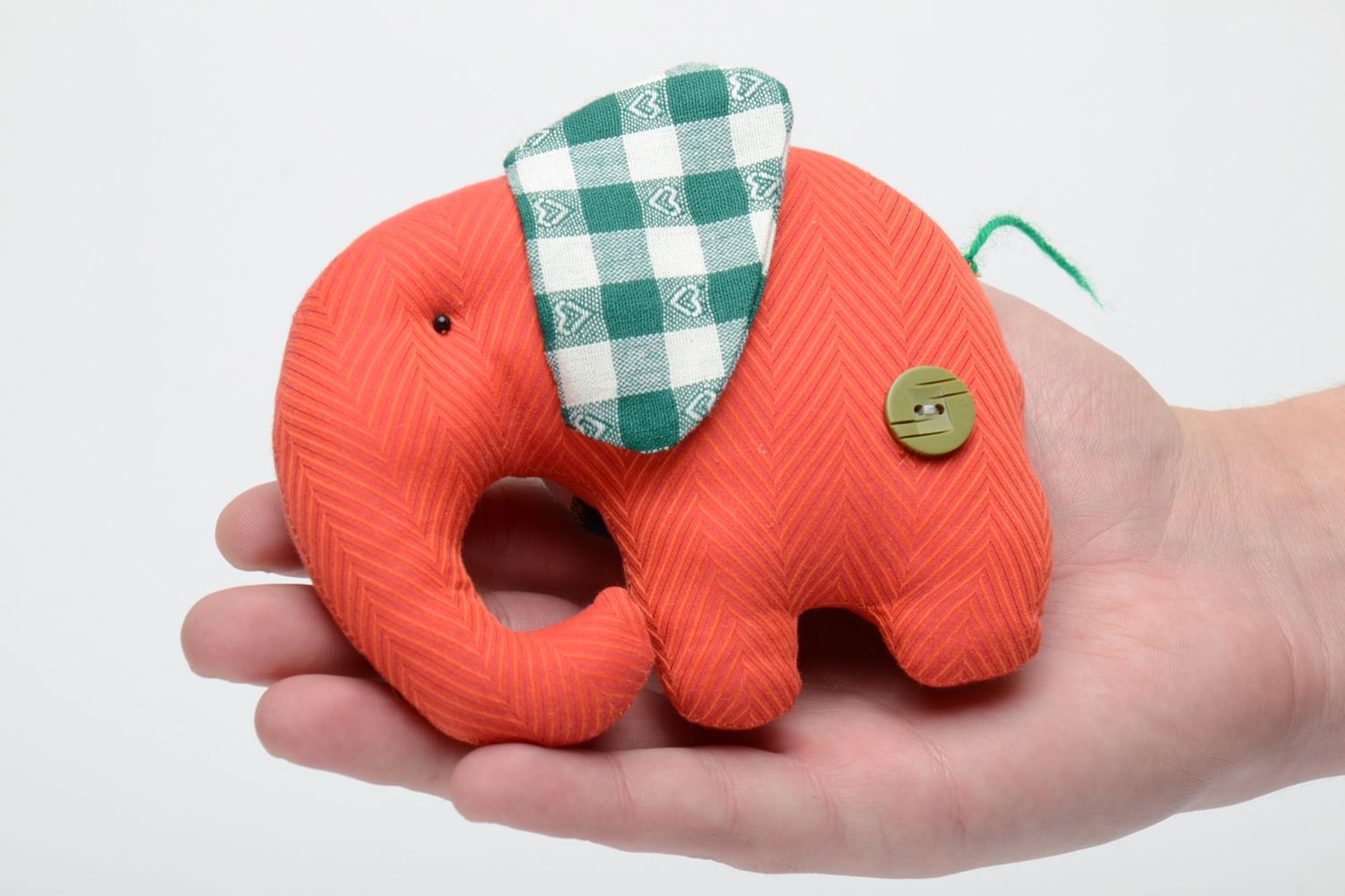 Red textile toy elephant photo 5