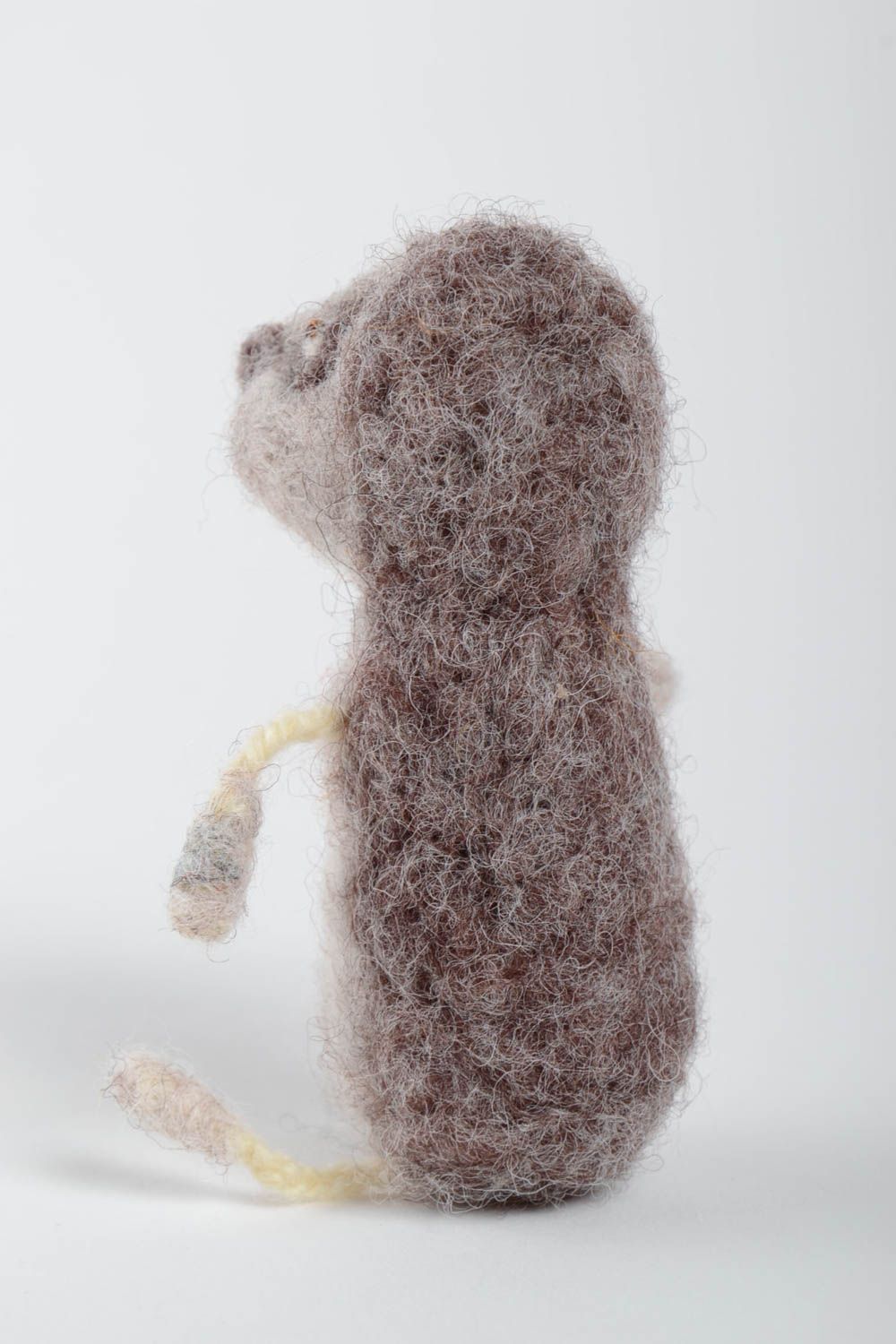 Jouet hérisson Peluche faite main en laine feutrée petite Cadeau pour enfant photo 4