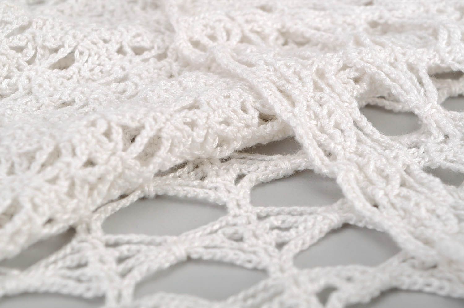White Crochet T-Shirt  photo 5