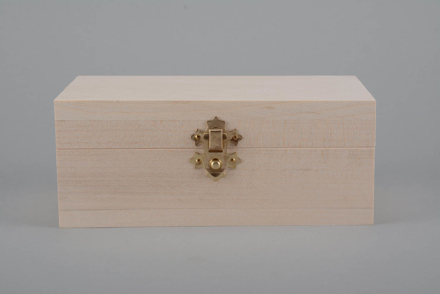 Boîte brute à bijoux en bois naturel photo 3