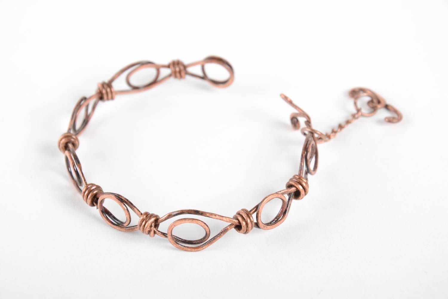 Bracelet en cuivre Bijou fait main fantaisie design original Cadeau pour femme photo 5
