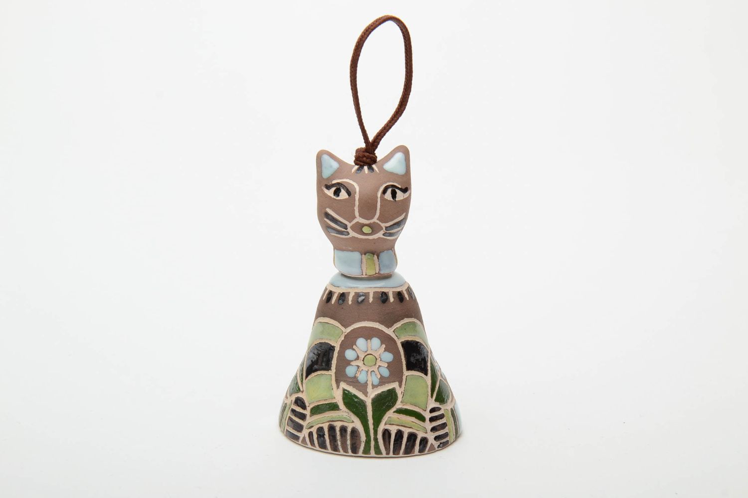 Ceramic interior bell figurine Cat photo 2