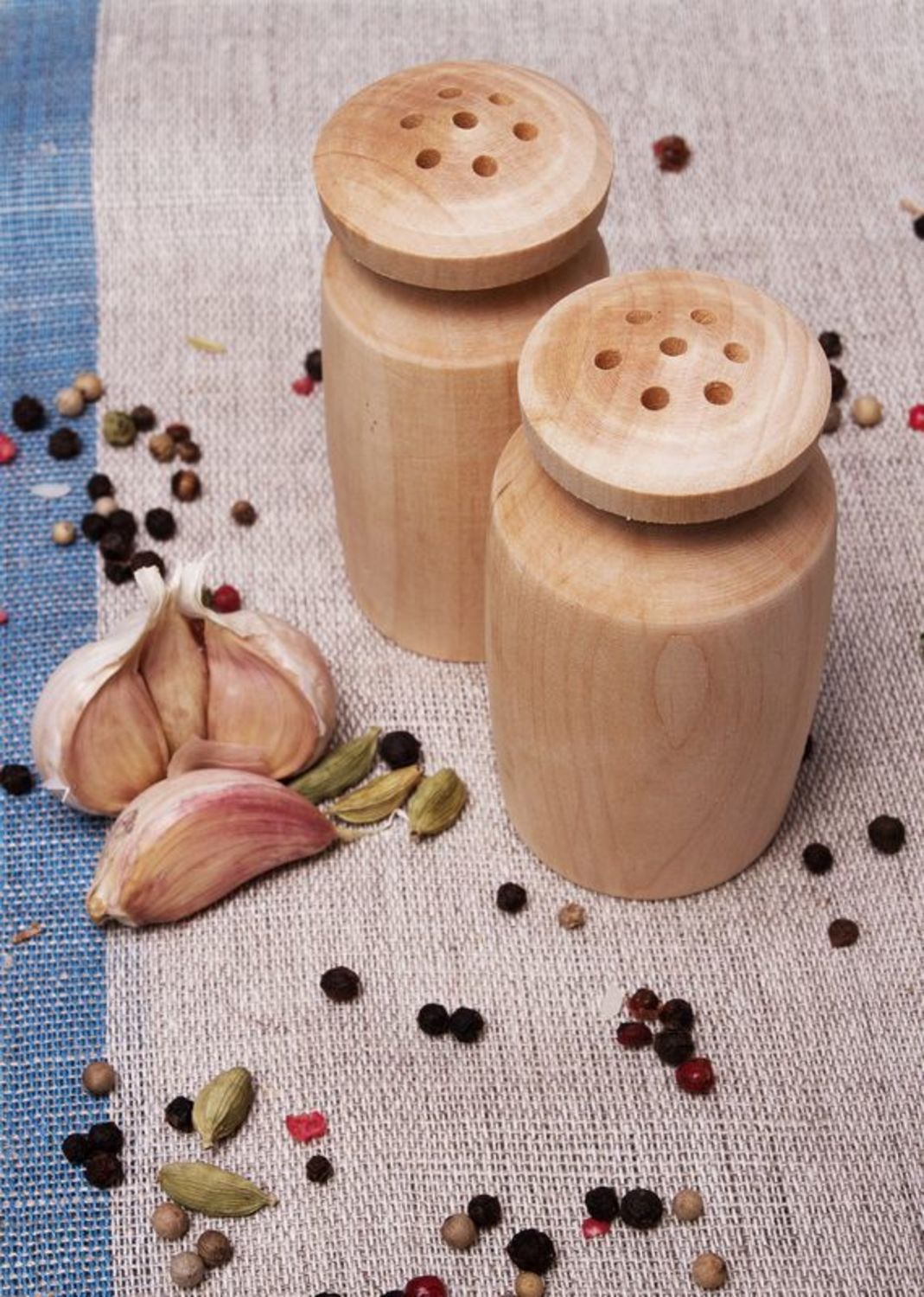 Wooden set for spices  photo 5