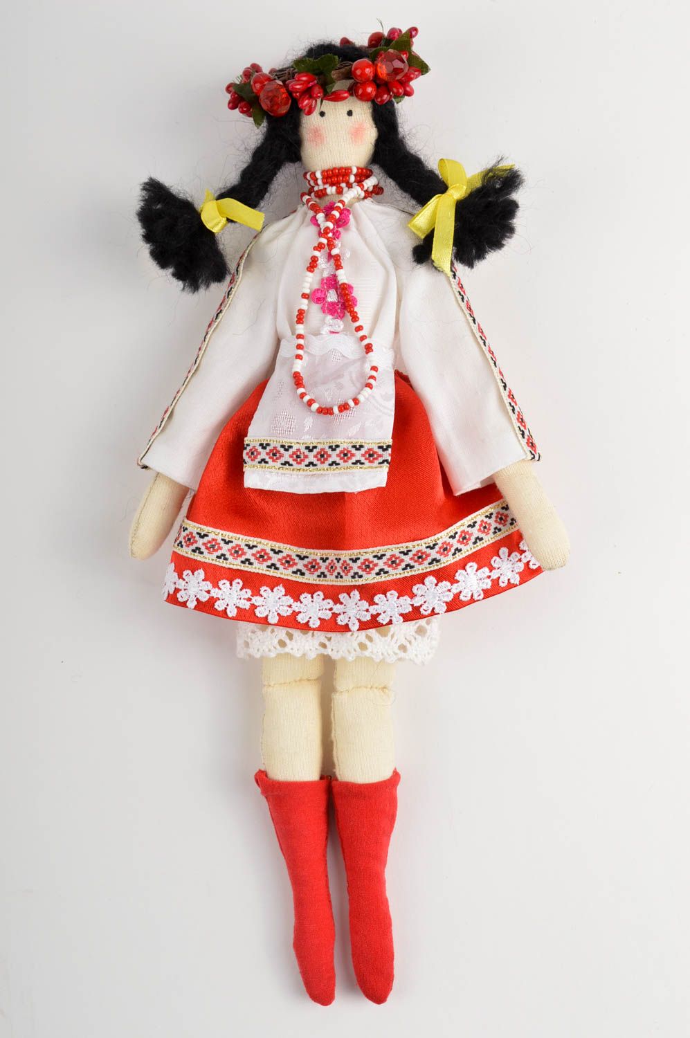 Кукла из ткани кукла ручной работы мягкая кукла в национальном костюме фото 2