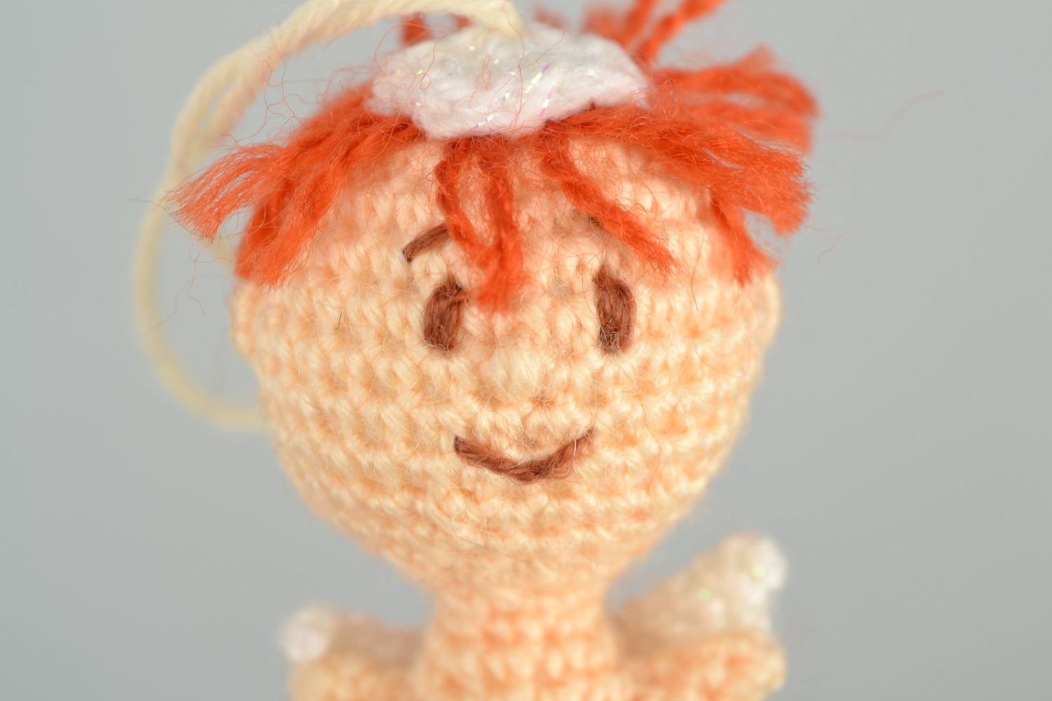 Small crochet designer toy angel photo 3
