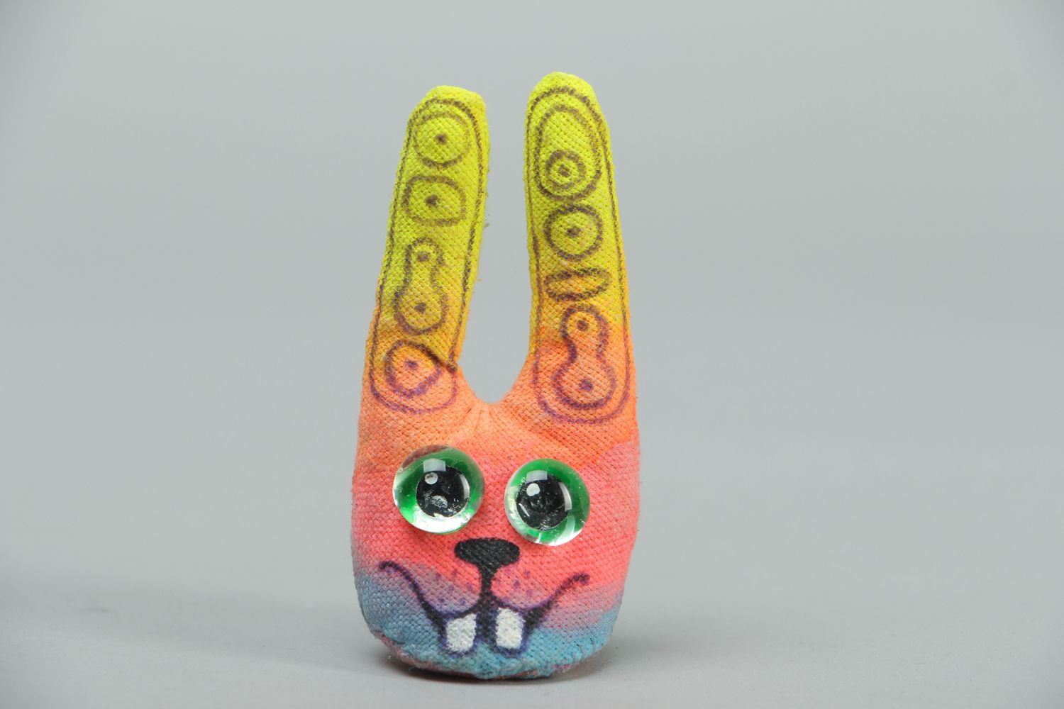 Fluorescent soft toy hare photo 1