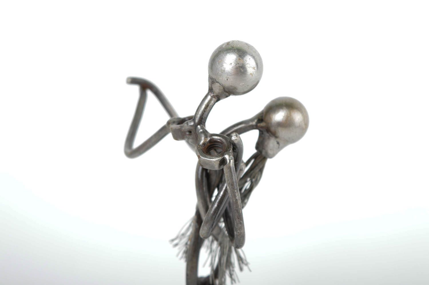 Decoro da casa fatto a mano figurina simpatica a forma di danza di metallo foto 4