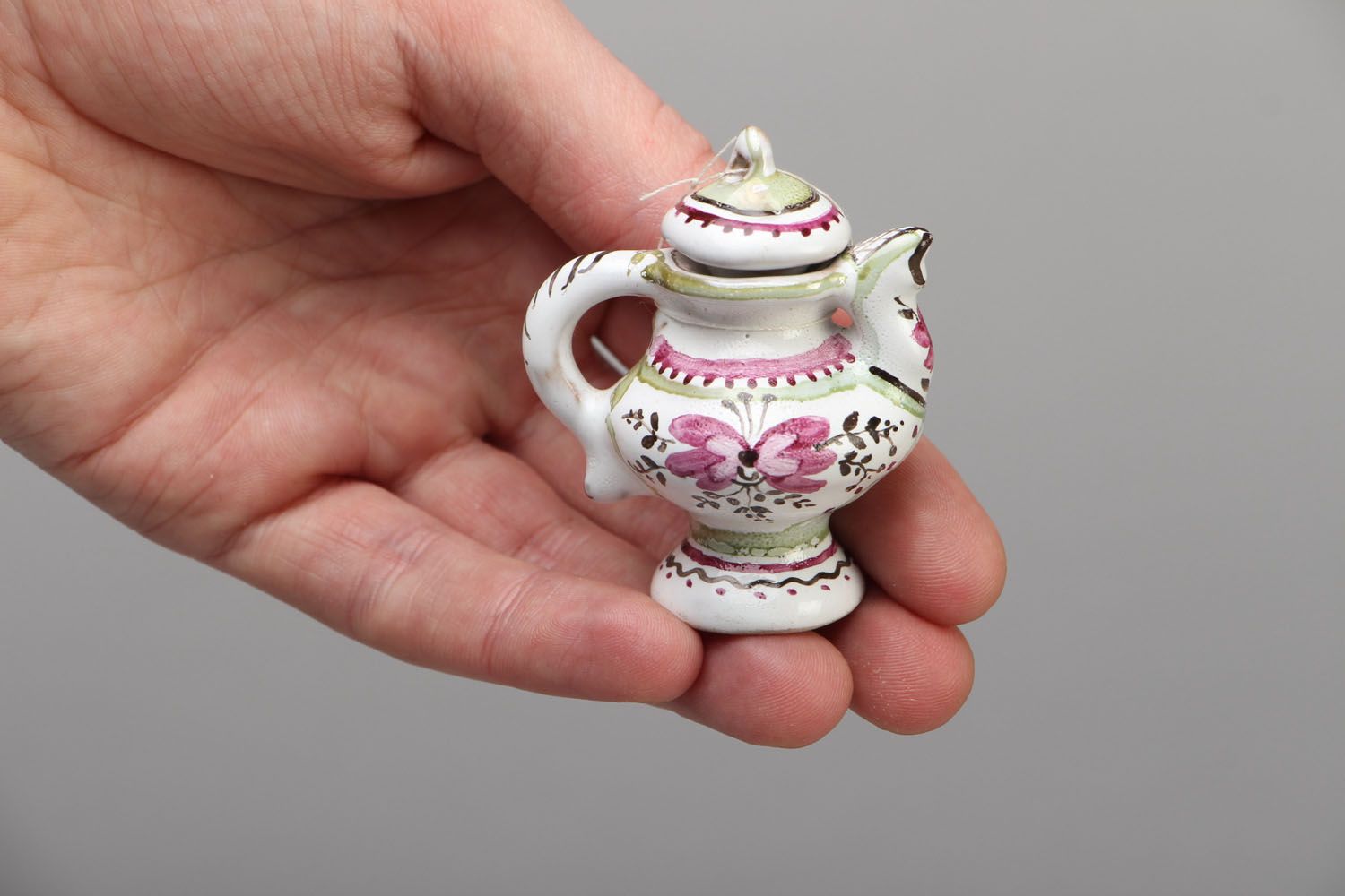 Tetera cerámica en miniatura  foto 4