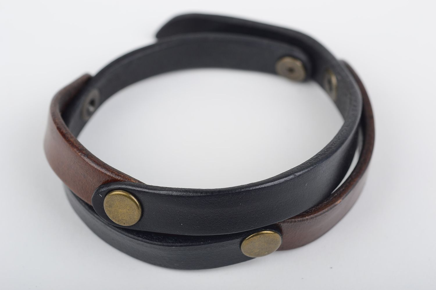 Stylish handmade leather bracelet fashion trends double wrap bracelet designs photo 1