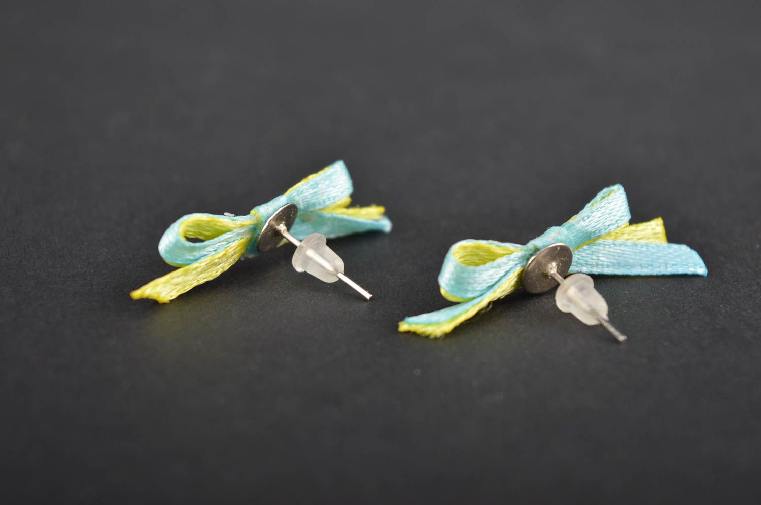 Unusual handmade plastic earrings stud earrings design beautiful jewellery photo 5