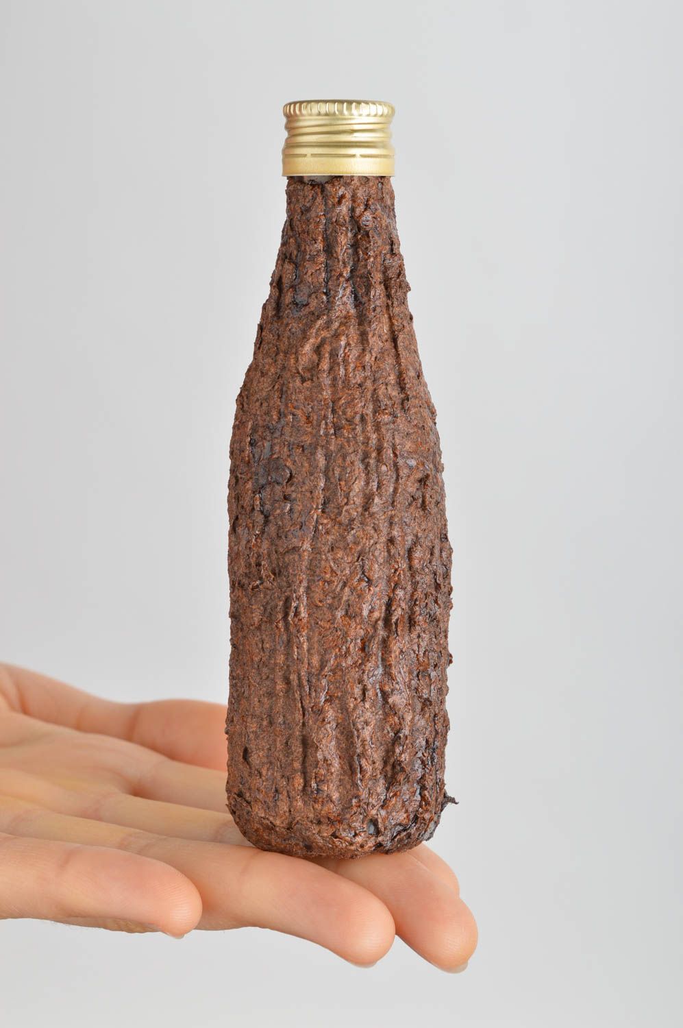 Botella de cristal hecha a mano regalo original decoración de interior foto 3