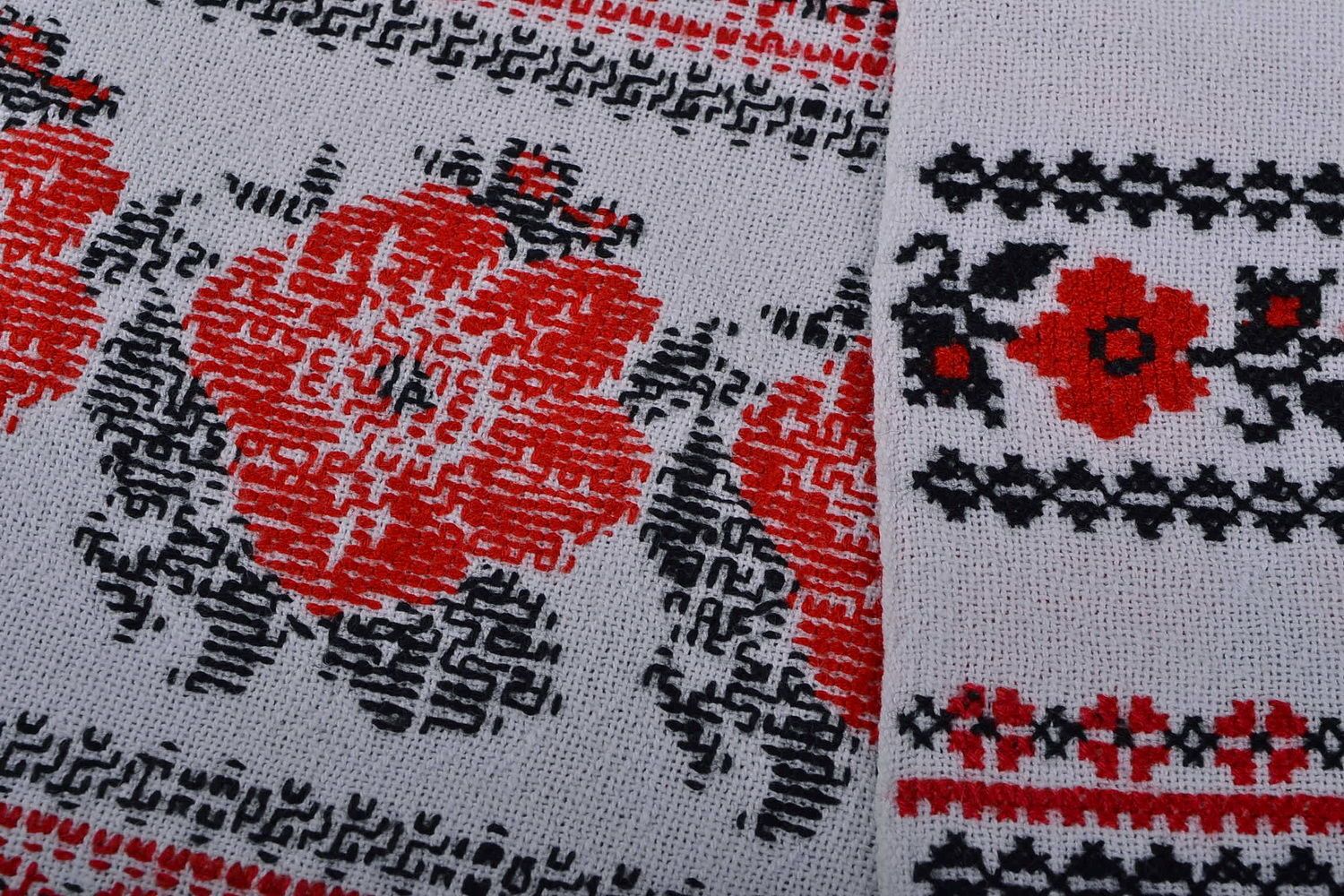 Rushnik with embroidery Poppies photo 3