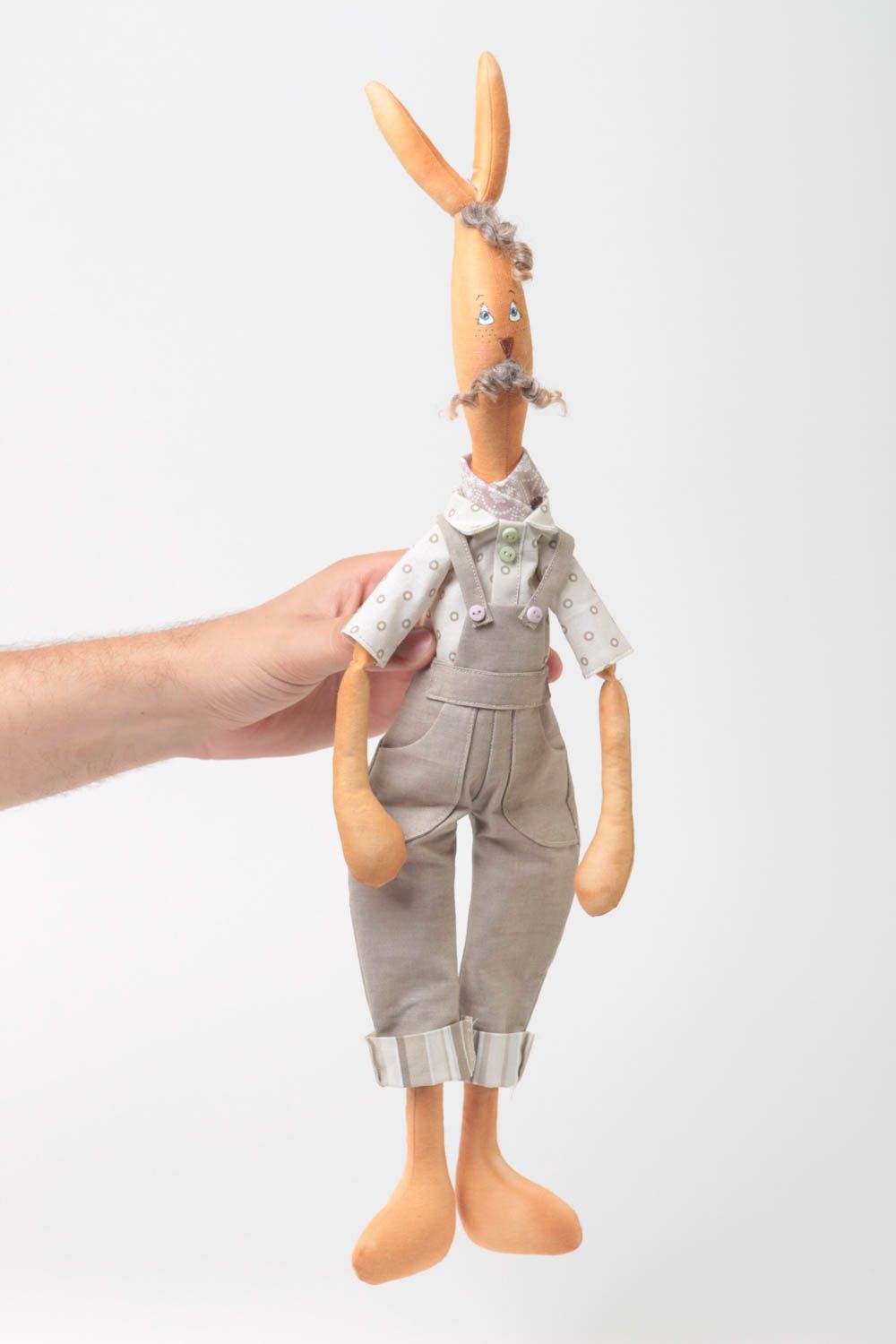 Muñeco de trapo hecho a mano juguete original decoración de dormitorio foto 5