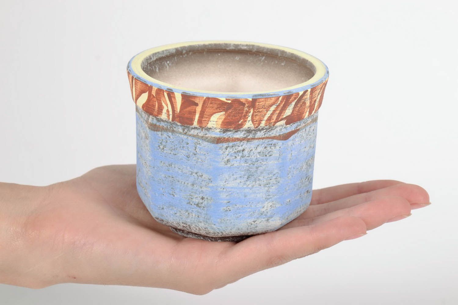 Vaso fatto a mano vaso per fiori in ceramica attrezzi per giardinaggio
 foto 5